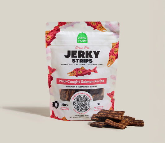 Grain-Free Wild-Caught Salmon Jerky Strips